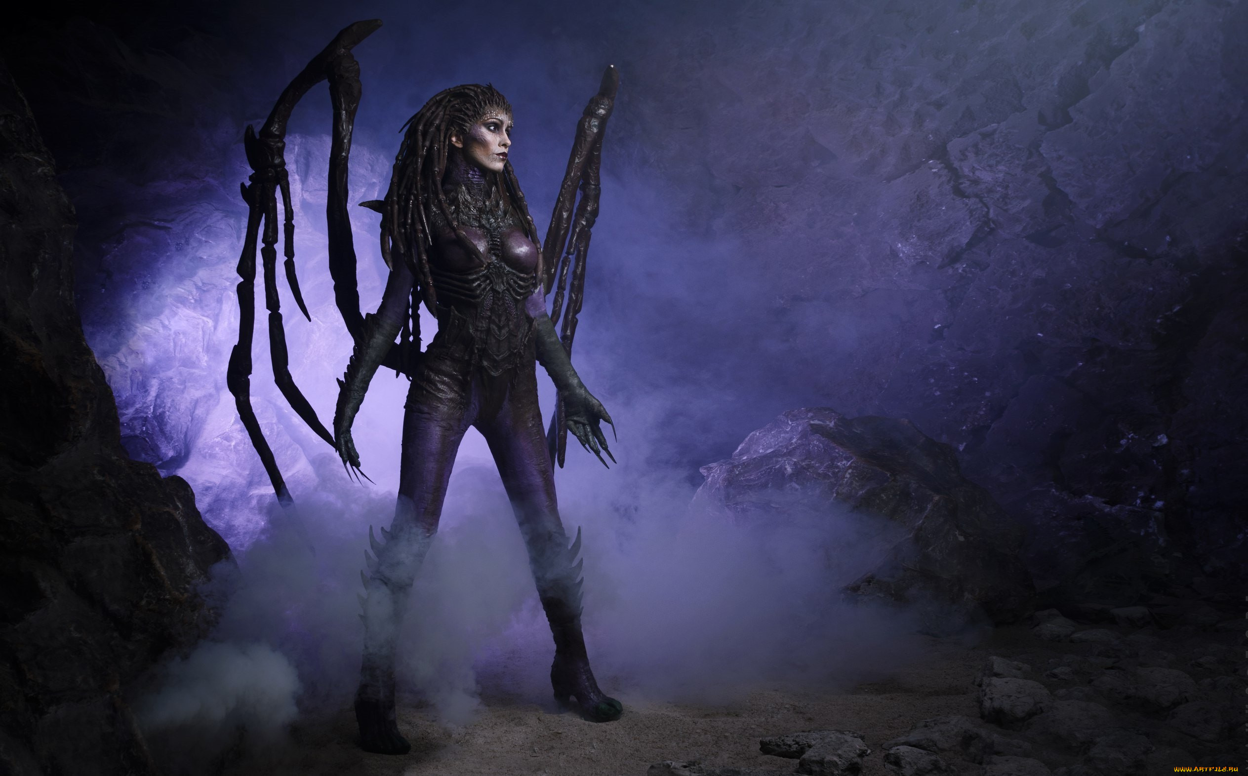 , cosplay , , starcraft, ii, sarah, kerrigan, monster, cosplay, woman, 2, alien, heroes, of, the, storm, heart, swarm, game